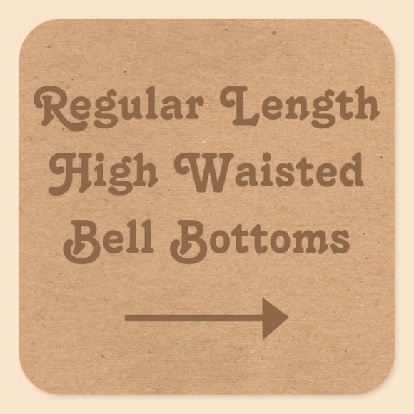REGULAR LENGTH HIGH WAISTED BELL BOTTOMS